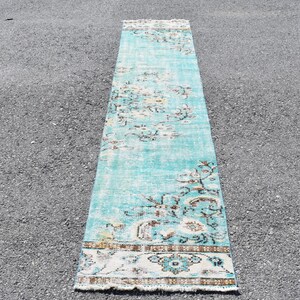 Vintage aztec rug, Turkish runner rug, Anatolian rug, Free shipping 2.2 x 9.9 ft Home decor rug, Ethnic rug, Bohemian rug,  RSL2655