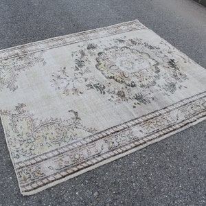 Handmade rug, Area rug, Turkish rug, Vintage rug, Organic wool rug, Anatolian rug, Oriental rug, Bohemian rug, Carpet , 5.9 x 6.4 Ft RS8940