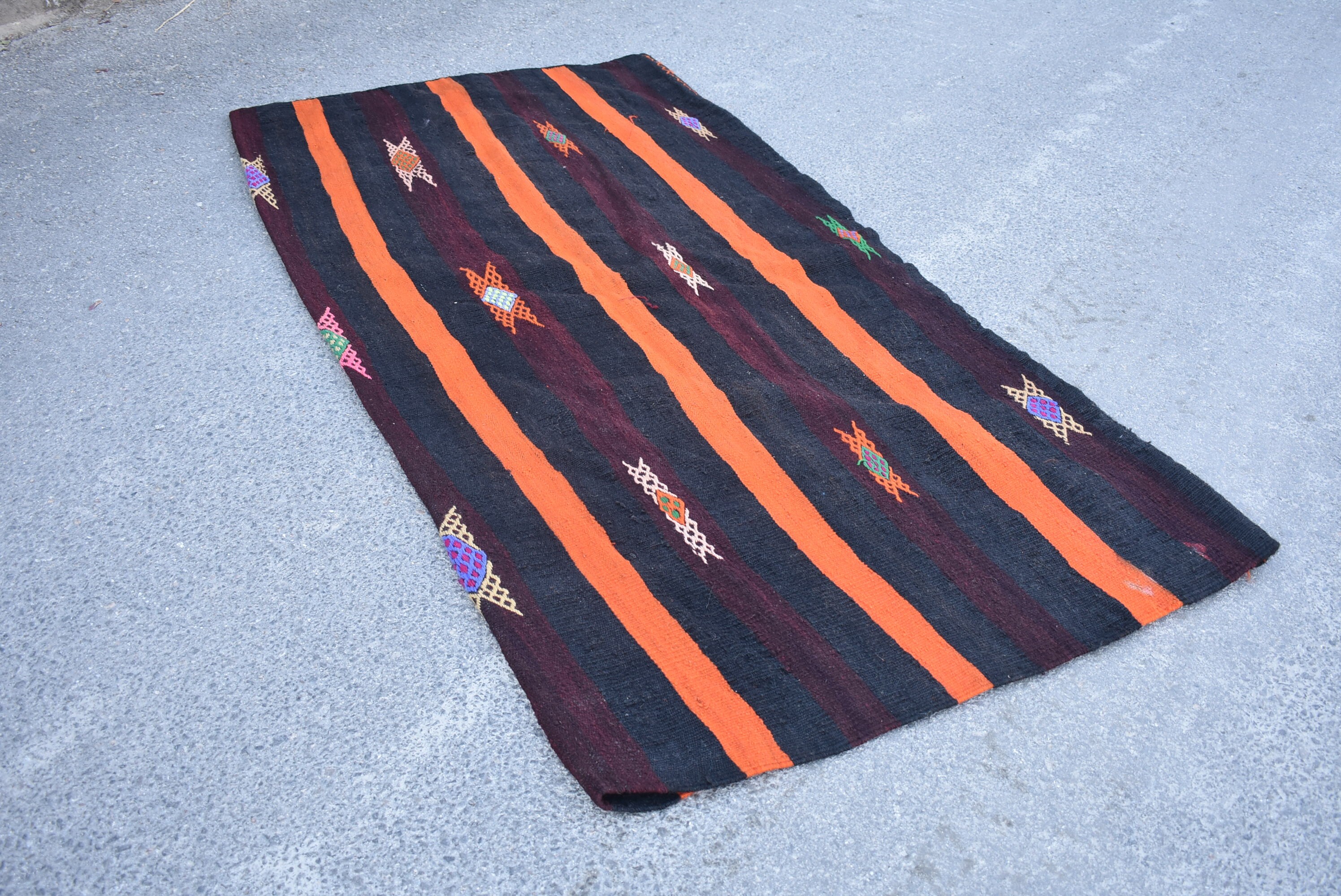 Turkish kilim rug kilim rug vintage kilim rug rustic decor Etsy