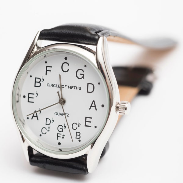 Circle of Fifths Watch for Men in Silver