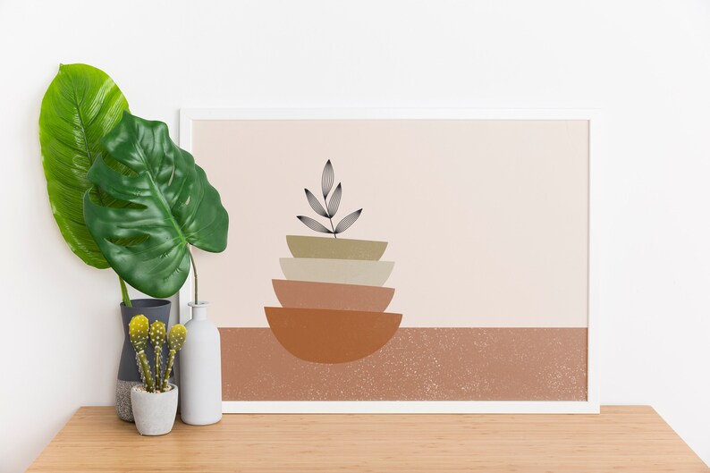 Boho Horizontal Wall Art Boho Wall Art Bohemiant Horizontal Etsy