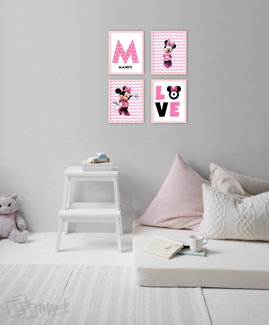 Minnie Mouse wall art Minnie Mouse room decor Minnie Mouse Etsy