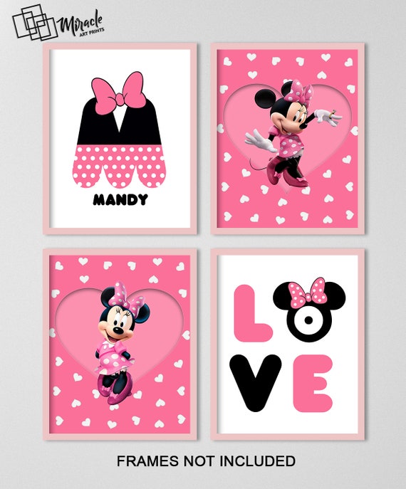 Wall Art Minnie Mouse Minnie Mouse Room Decor Minnie Mouse Print Minnie Mouse Poster Minnie Mouse Wall Art Minnie Mouse Bedroom Decor