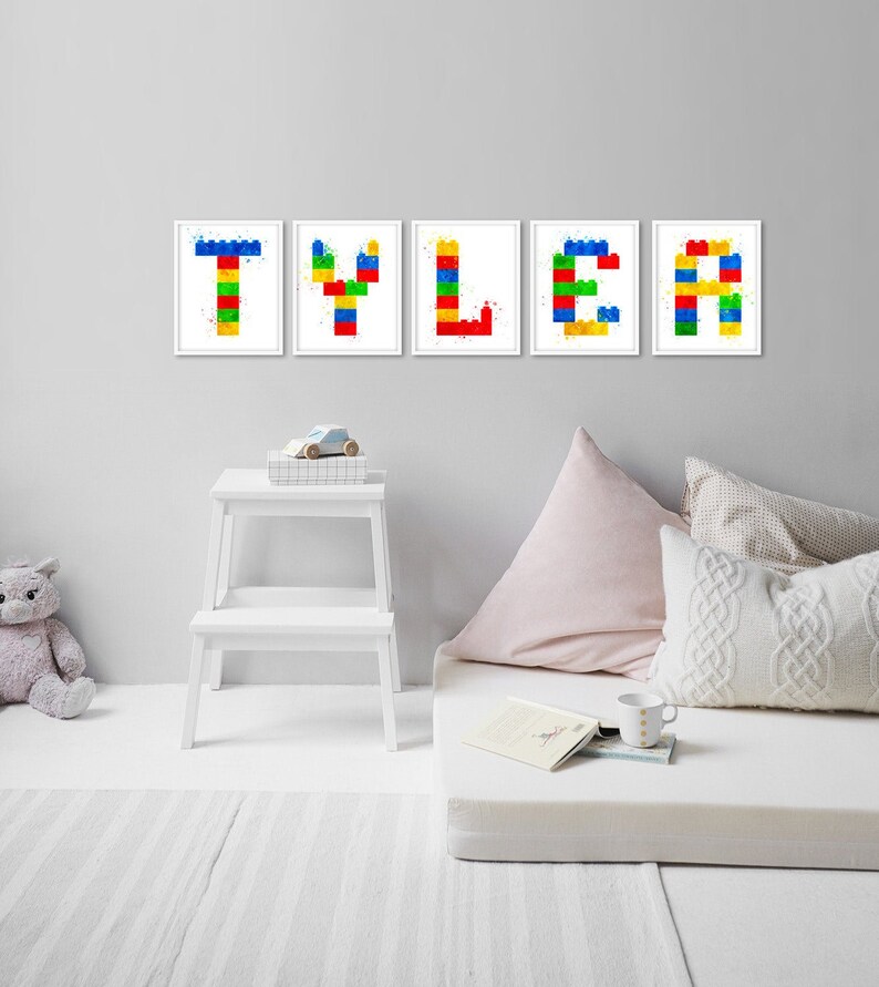 Building Blocks Name Building Blocks Personalize Building Etsy