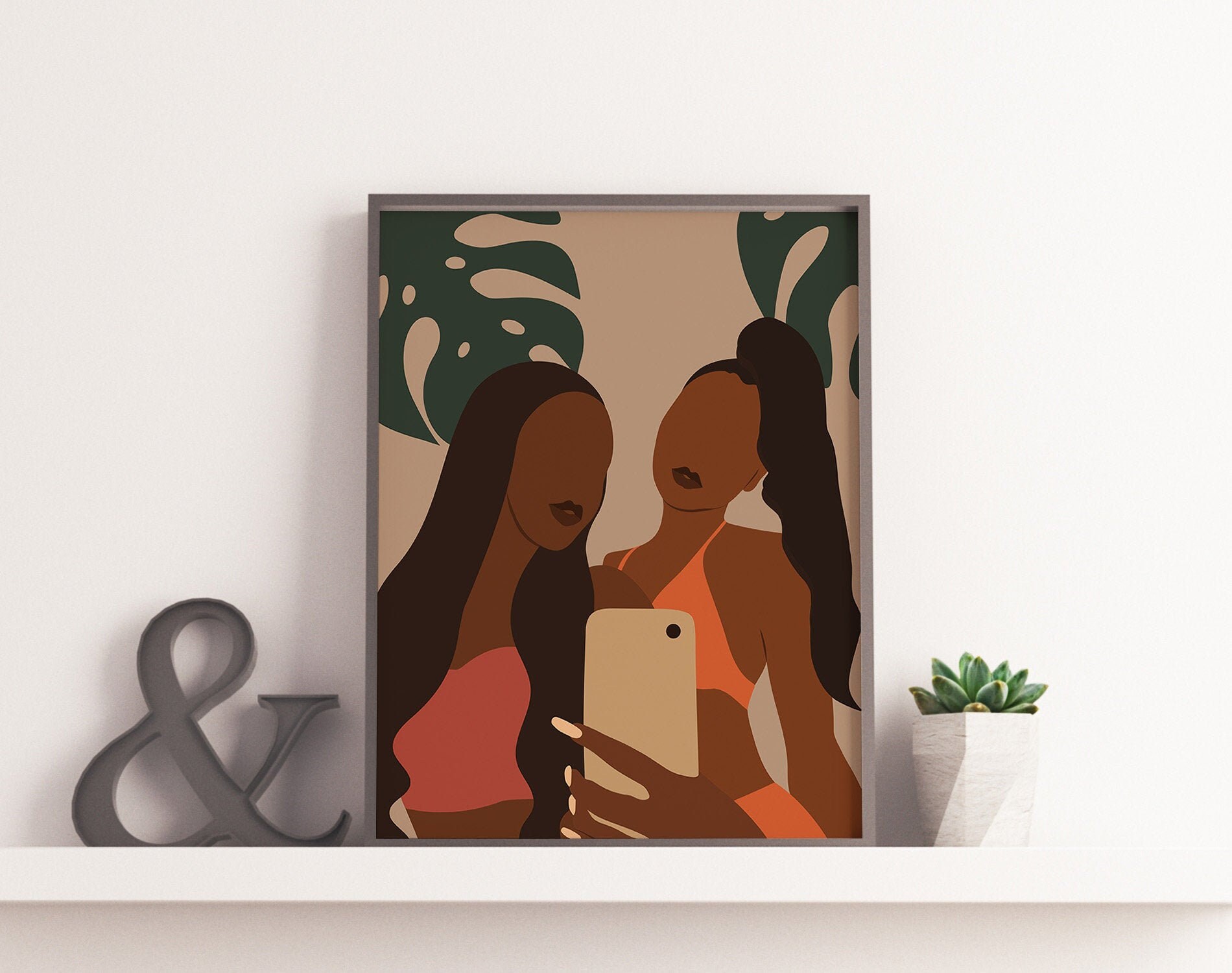 African Woman Art Black Woman Wall Art Etsy