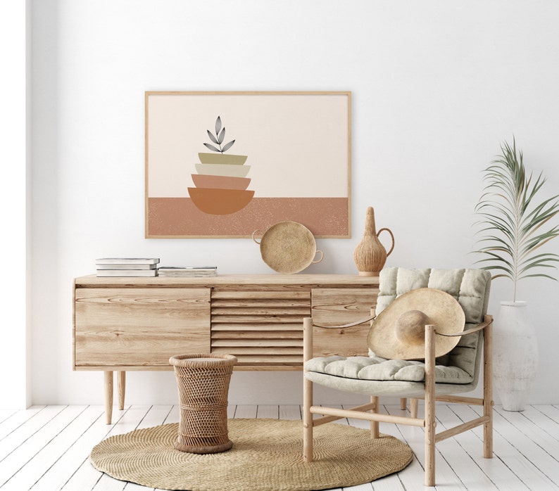 Boho Horizontal Wall Art Boho Wall Art Bohemiant Horizontal Etsy