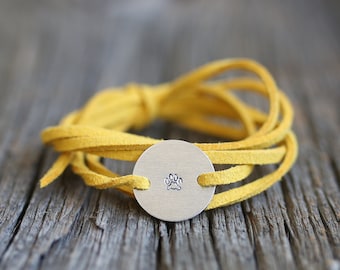 Braccialetto con stampa zampa, gioielli con stampa zampa, regalo proprietario canina, gioielli canini, gioielli per cani, regalo per cani, regalo con stampa zampa, regalo commemorativo per cani, perdita di cane