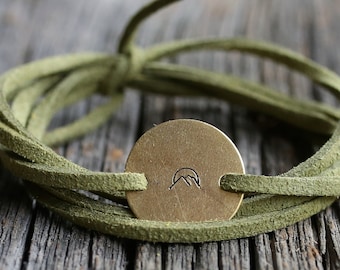 Bracciale avvolgente di montagna, gioielli wanderlust, gioielli di montagna, bracciale di montagna, bracciale wanderlust, regalo escursionistico, gioielli natura, natura gi
