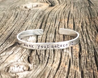 Cerca il tuo braccialetto natura, regalo spiaggia, surfista, amante della natura, ragazza californiana, regalo per viaggiatore, acri di ottobre