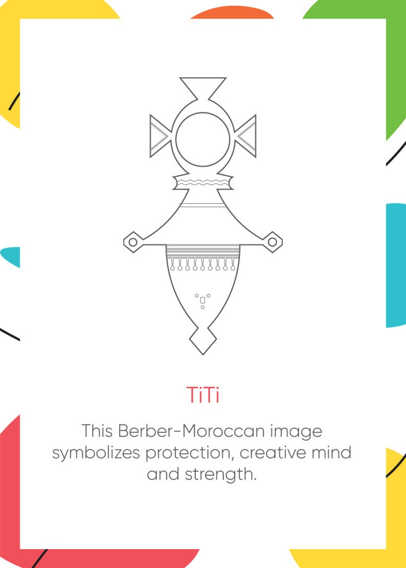 Amulet Handcrafted Charm TiTi Berber Moroccan Big Pendant Spiritual Jewelry Unique Necklace Berber Moroccan modern Style Two side