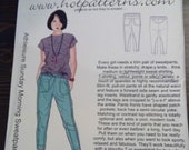 HP 1180 Hotpatterns Athleisure Sunday Morning Sweatpants sewing pattern size 6 - 26