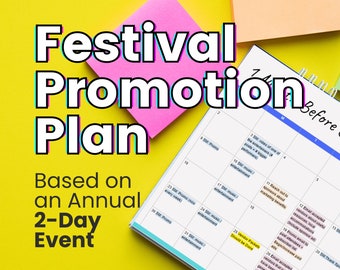 3 Month Festival Promotion Calendar | Event Promotion Schedule