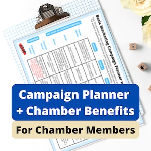 Dateless Basic Marketing Campaign Planner for Chamber Members