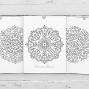Mandala Coloring Book for Adults | Printable Mandala Flowers Coloring ...