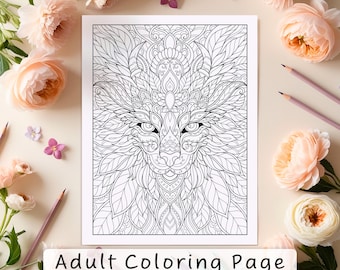 Intricate Dragon Mandala Coloring Page: Ornamental Design (PDF Download)