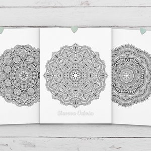 Mandala Coloring Book for Adults | Printable Mandala Flowers Coloring ...