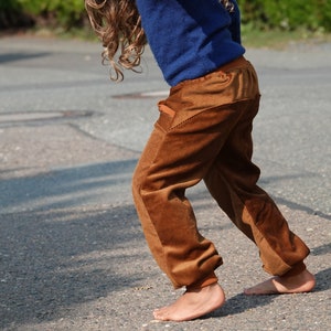 Pump pants corduroy, golden brown/rust image 4