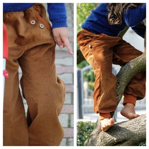 Pump pants corduroy, golden brown/rust image 1