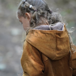 Jacket Corduroy/Wool Walk, Golden Brown/Sand