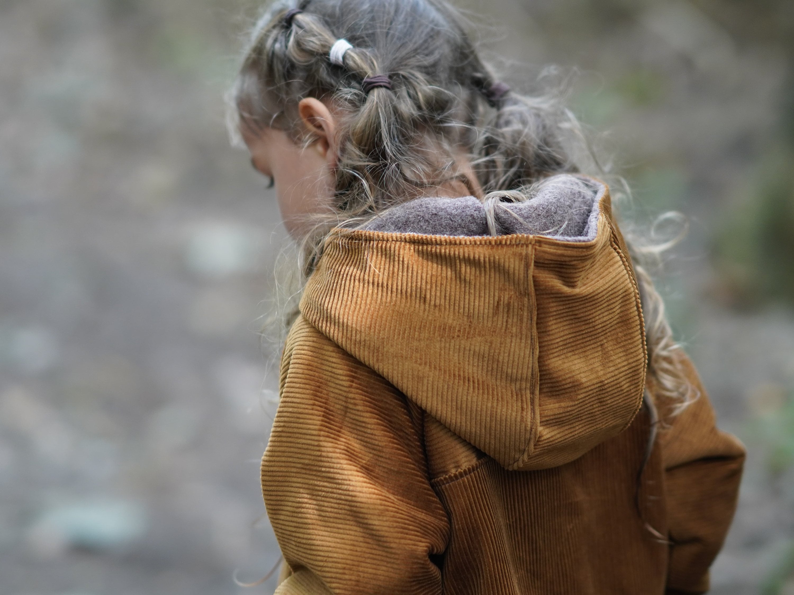 Jacket Corduroy/Wool Walk, Golden Brown/Sand