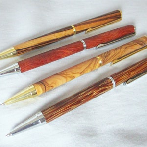 Wooden ballpoint pen, handmade, precious wood, wooden ballpoint pen, unique, ballpoint pen, twist ballpoint pen