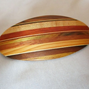 Wooden hair clip, medium size, inlay, hair clip, handicraft, hair jewelry, wood jewelry, hair clamp, inlay hair clip, precious wood