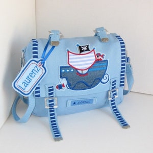 Piratenschiff Tasche hellblau Bild 2