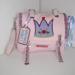 Kronen Kindertasche rosa / lila Bild 1