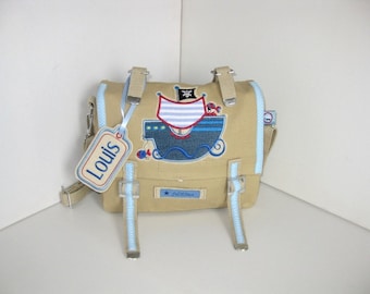 Piratenschiff Kindertasche beige