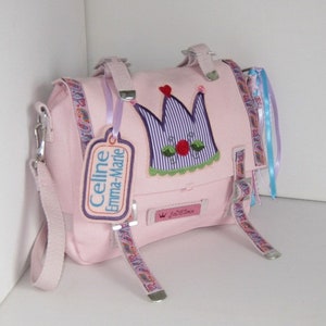 Kronen Kindertasche rosa / lila Bild 2