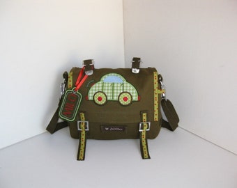 Car bag olive/light green