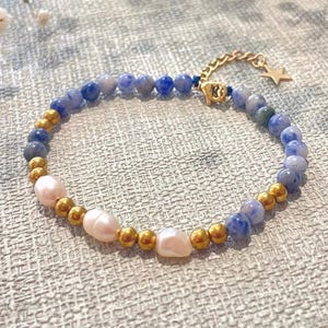 Glass bead bracelets and water pearls bracelet for women gift idea cultured pearls