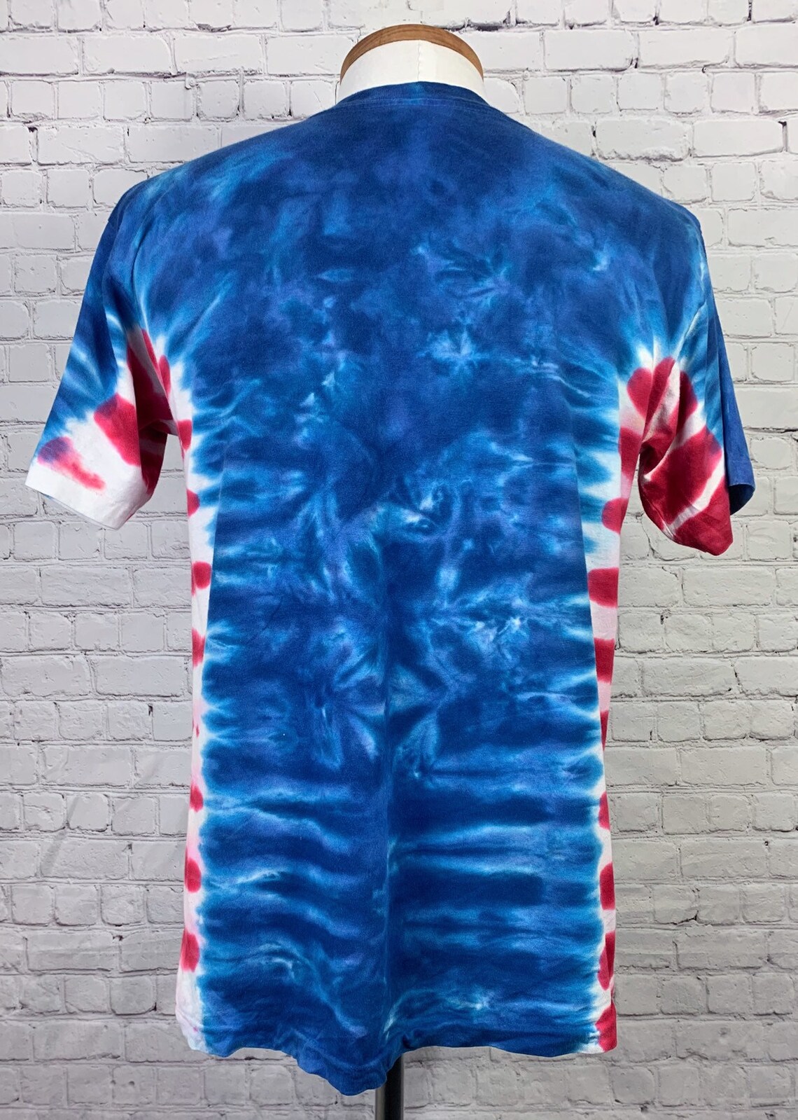 Vintage 90s Liquid Blue USA Tie Dye TShirt Mens Size Medium Etsy