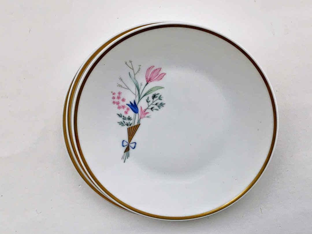 3 Dessert Plates Side Dishes Cake Plates Rosenthal 50s Etsy