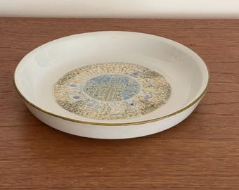 Royal Copenhagen Tenera Bowl Kari Christensen 537 3422, Mid Century Danish Modern Art Faience, Vintage Aluminia Denmark Ceramic Plate