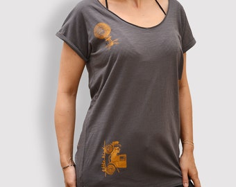 Frauen T-Shirt aus Bio-Baumwolle mit Rundhals