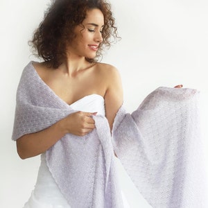 Chal de punto gris paloma, envoltura de boda nupcial, encubrimiento nupcial, bolero de boda, bufanda, capelet gris, capa nupcial, chal de dama de honor gris
