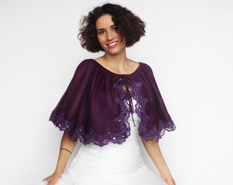 Aubergine Bolero Jacket on Sale, 60 