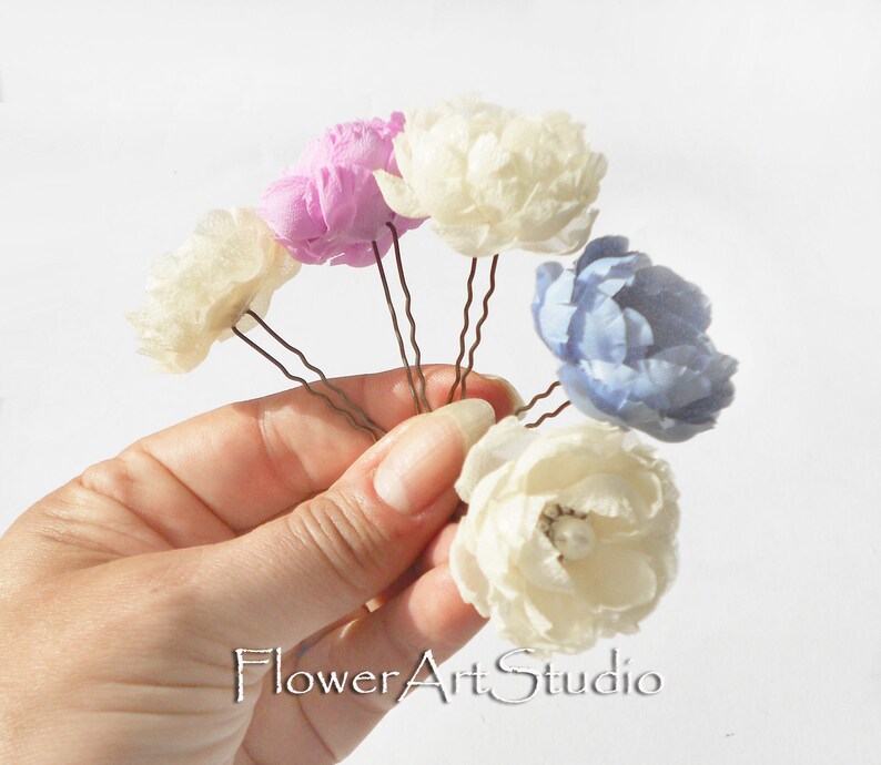 hair flowers small