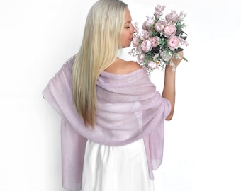 Mohair und Seide rosa Schultertuch, Brautschal, Bolero, Bolero, Stricktuch, Braut-Cape, Brautjungfern-Schal, Schulterschal