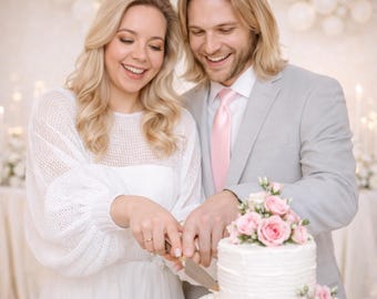 White Knitted Bridal Bolero for Wedding: Summer Sweater, Thin and Airy Knit, Bell Sleeves