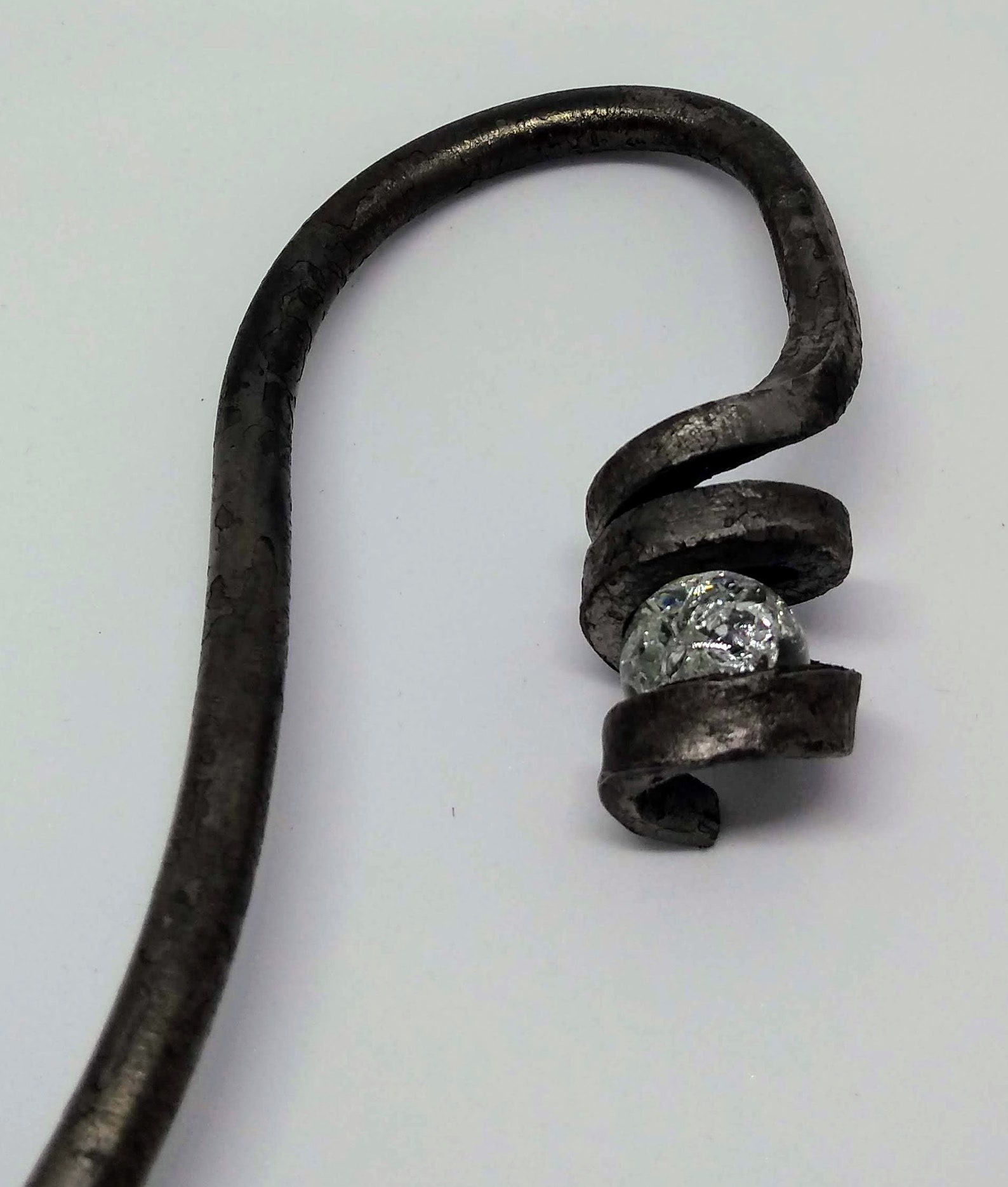 Hand Iron S Hook With Trapped Marble. Etsy