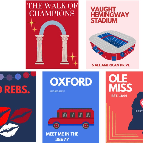 Ole Miss digital wall art