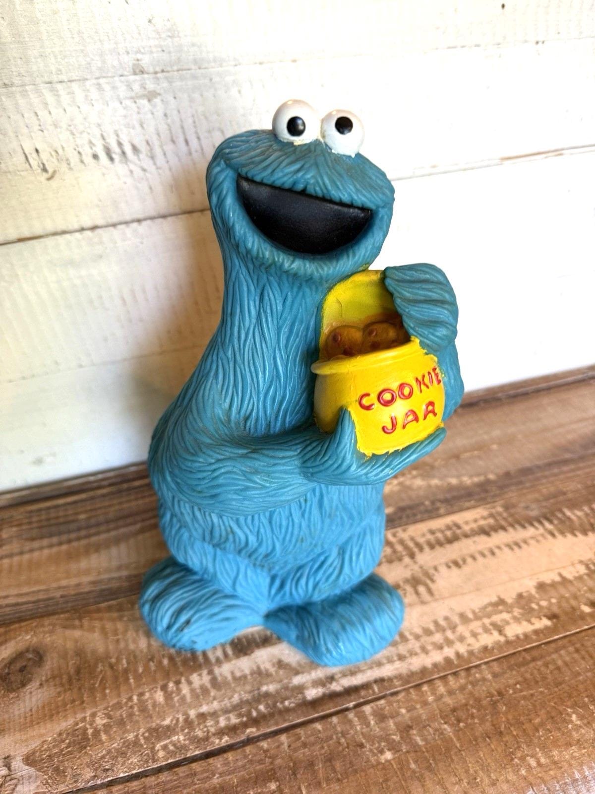 カーミット セサミストリート　ビンテージ　クッキージャー Vintage Cookie Monster Cookie Jar Ceramic #970 Sesame Street