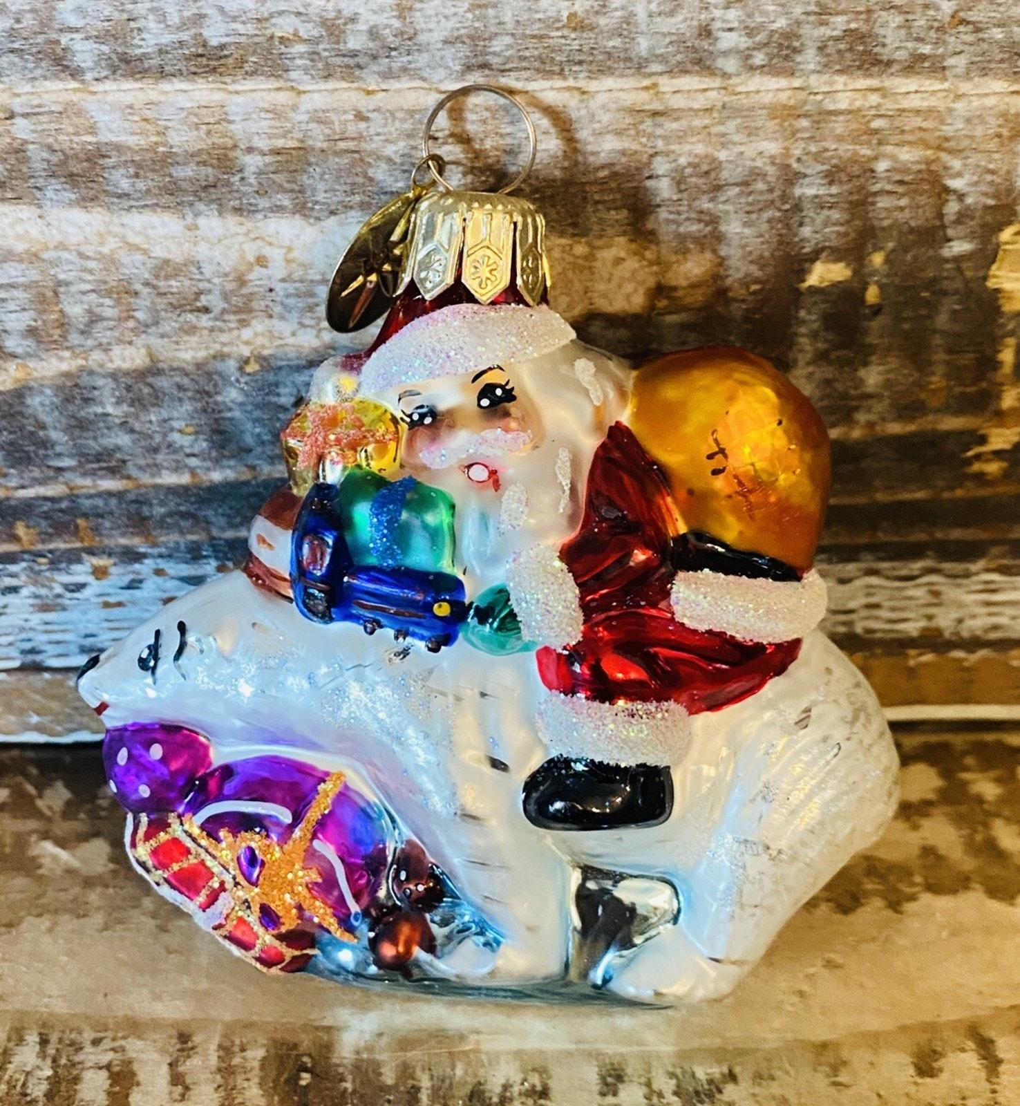 Vintage 1998 Christopher Radko Santa Riding on a Polar Bear