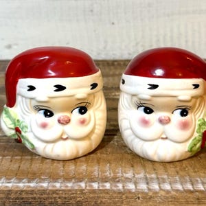 Vintage Josef Originals Santa Salt and Pepper Shakers 3.125&quot; Tall
