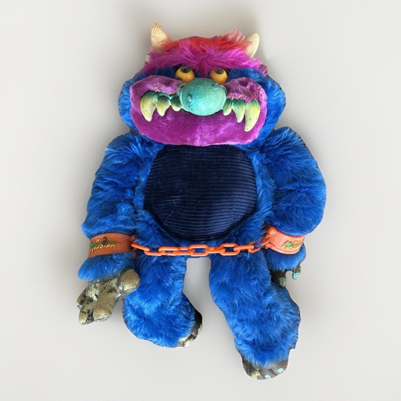 My Pet Monster Plush Amtoy 1986 Original Handcuffs 80s Toy