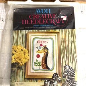 Vintage Avon Crewel Embroidery Kit: 1970s