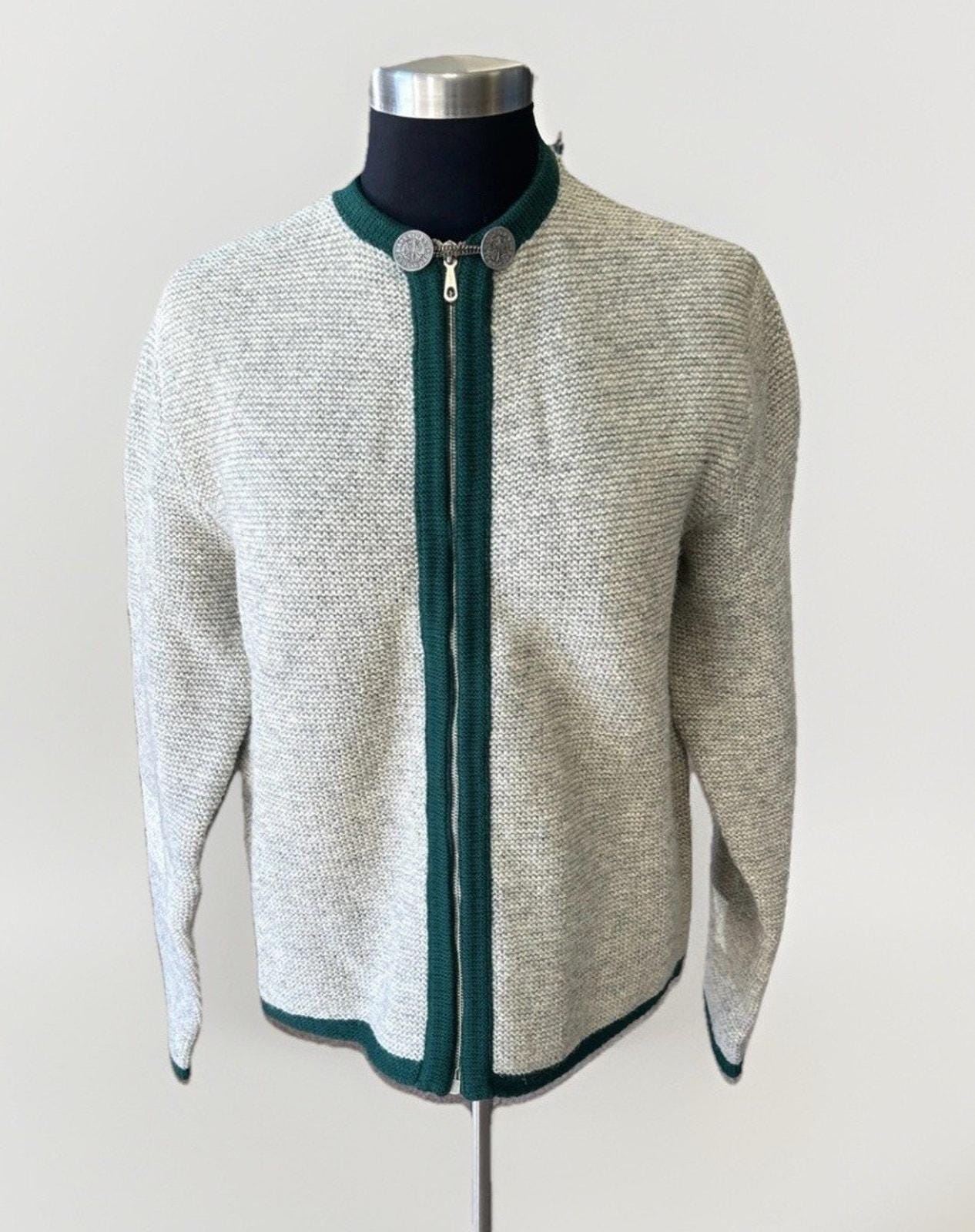 60s Zip Cardigan - Etsy
