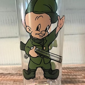Vintage 1973 Elmer Fudd Pepsi Collector Series Tumbler Glasses Warner Bros